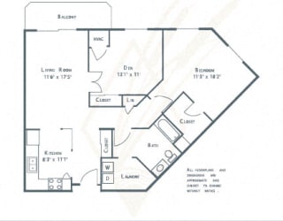 a floor plan of a unit with bedrooms and a bathroom