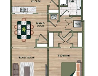 1 bed 1 bath A at The PARKER on E Mulberry Apartments, San Antonio, 78209