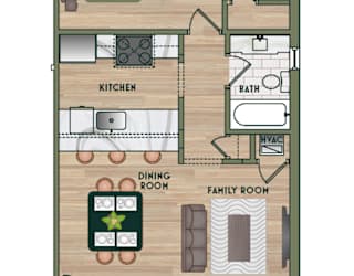 1 bed 1 bath at The PARKER on E Mulberry Apartments, San Antonio, TX