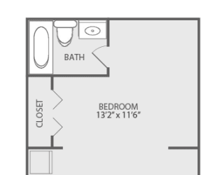 Floor Plan 11A (Junior 1 Bedroom)