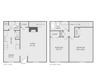 Floor Plan 2.15B Townhome