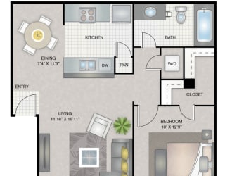 A3 Floor Plan at District 2308, Arlington, TX ?