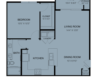 A3 Floor Plan at Three Hills, Austin, TX 78747