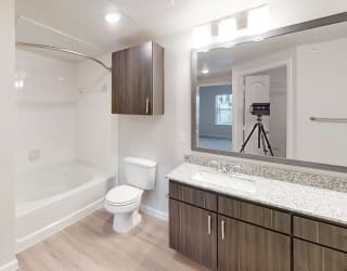 Double-Sink Vanities at Avery Ranch Apartments in Austin, TX