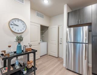 our apartments offer a kitchen with stainless steel appliances
