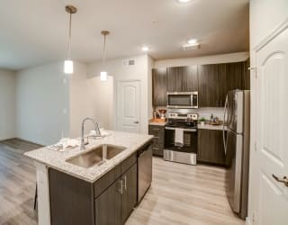 our apartments offer a kitchen at Avery Ranch, Austin