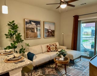 A1 Living Room at Delco Flats, Austin