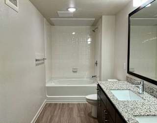 Double-Sink Vanities at Bridge at Delco Flats, Austin, TX