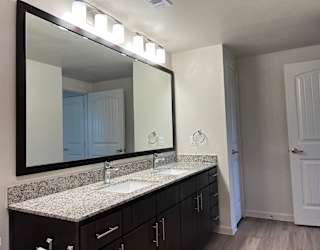 Double-Sink Vanities at Bridge at Delco Flats, Austin, TX