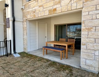 Private Patios in 78754 at Bridge at Paloma Apartments