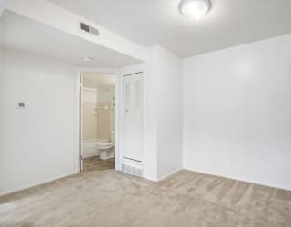 view of dining area leading to bathroom at Apple Ridge Apartments, Michigan, 49534