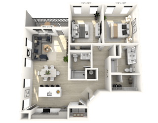 2 bed 2 bath G at Luxe 360 on Centerpointe Apartments, Midlothian
