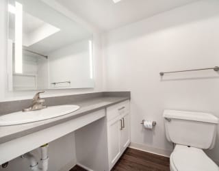 Bathroom at The Crossings Apartments, Grand Rapids