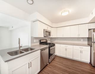 Kitchen at The Crossings Apartments, Michigan, 49508