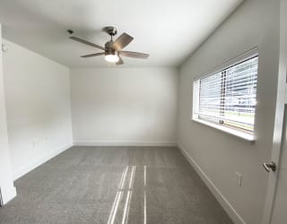 Bedroom at The Crossings Apartments, Grand Rapids, MI