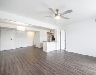 Large living room at The Crossings Apartments, Grand Rapids, MI, 49508