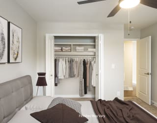 Hillside Wandflower Deluxe Bedroom at Hillside Apartments, Wixom, 48393