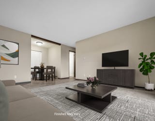 Marigold Living and Dining Room at Timberlane Apartments, Peoria, 61615