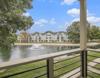 private balcony view at North Pointe Apartments, Indiana, 46514