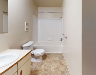 bathroom with shower/bathtub at Seville Apartments, Kalamazoo, 49009