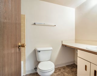 Studio-Bath1plan at Seville Apartments, Michigan