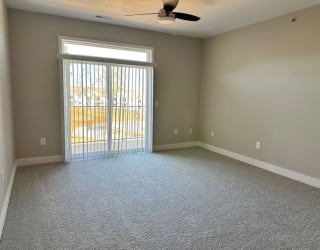 living room with 9' ceiling on third floor  at Signature Pointe Apartment Homes, Athens, AL