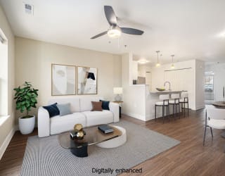 a living room with  at Stoney Pointe Apartment Homes, Kansas