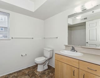 1BE-Bath1plan at Tall Oaks Apartment Homes, Michigan