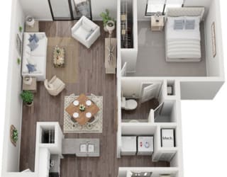 Two Bedroom Two Bath Renovated Apartment at The Crossings Apartments in Grand Rapids, MI