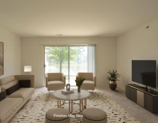 Malva Living Room at Westlake Apartments, Michigan