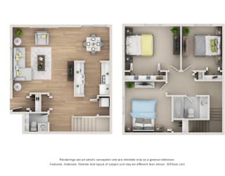 DT_TH Floor Plan at Village Club of Rochester Hills, Shelby Township