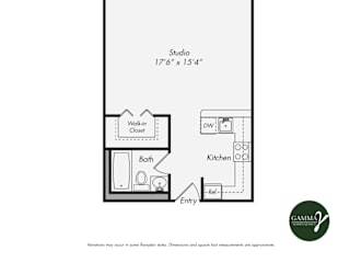 Floor Plan Studio Apartment