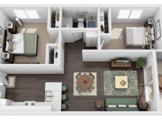 a 3132 sq ft floor plan with a bedroom and a living room