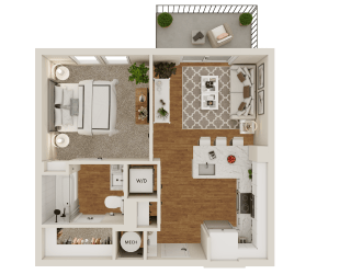 A1 Floor Plan at Lenox Grand, Texas, 78727