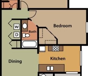 Alvista 23 Apartment Homes 2x2 Floor Plan