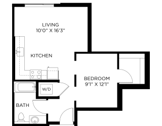 Artix Apartments B1 2D Floor Plan