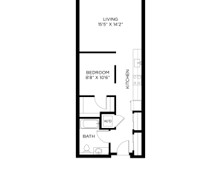 Artix Apartments B4 2D Floor Plan