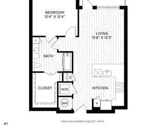 Aura crossroads A1 Floor Plan