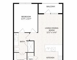 Aura Main Street New Apartments in Lewisville, Texas A3 Floor Plan