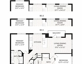 Aura Main Street New Apartments in Lewisville, Texas B3.2 Floor Plan