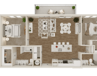 B3 Floor Plan at Lenox Grand, Austin, TX 78727