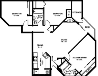 Cascadia Pointe Apartments in Everett, Washington Snoqualmie Floor Plan