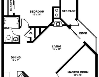Cascadia Pointe Apartments in Everett, Washington Wallace Floor Plan