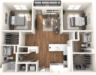 Alton Optimist Park 3D Floor Plan Cupola