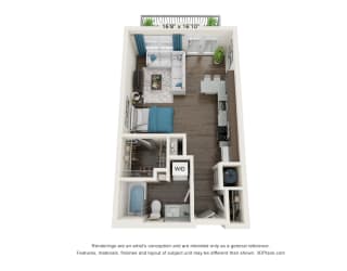 The Dylan Apartments E1 Floor Plan