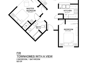 Townhomes with a View Fir Floor Plan