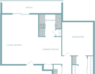a floor plan of a two bedroom apartment