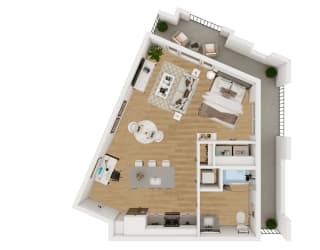 A5 LW Floor Plan at Lenox Burnet, Austin Texas