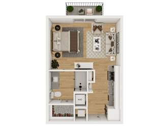 S1 Floor Plan at Lenox Burnet, Austin Texas