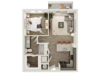 Lenox Katy Crossing A2 A Floor Plan